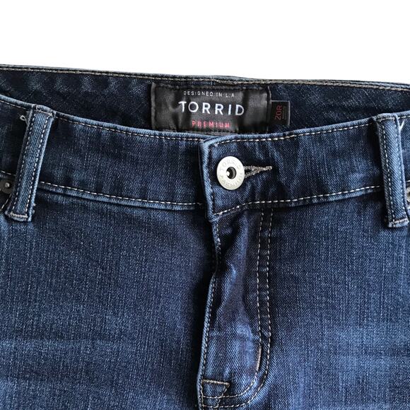 Torrid Premium Skinny Jeans Size 20R Dark Wash Mid Rise Ultimate Stretch Denim - Picture 14 of 16